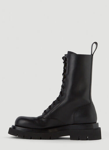 Bottega Veneta Lug Lace-Up Boots Black bov0250049