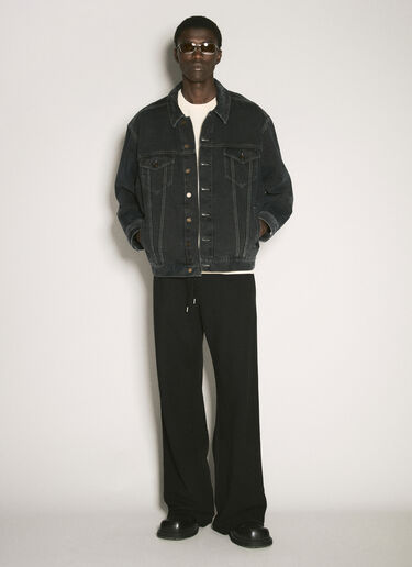 Saint Laurent Oversized Denim Jacket Black sla0156009