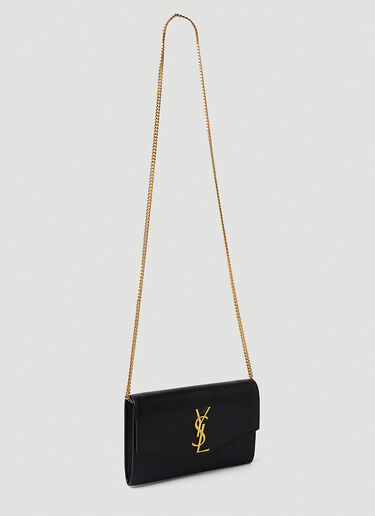 Saint Laurent Envelope Chain Shoulder Bag Black sla0239036