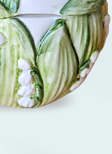 Les-Ottomans Lily Of The Valley Sugar Pot Multicolour wps0691383
