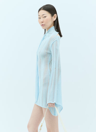 Aya Muse Lys Open-Knit Dress Light Blue aym0255008