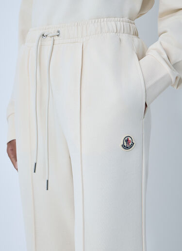 Logo Motif Track Pants Moncler Logo Motif Track Pants Cream mon0263041