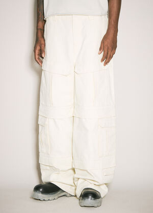 Entire Studios Canvas Cargo Pants Cream ent0157012