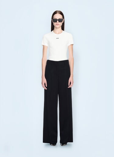 Off-White Off Stamp Ribbed T-Shirt White ofw0260003