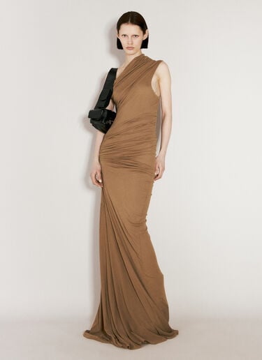 Pillar Maxi Dress Entire Studios Pillar Maxi Dress Brown ent0254004