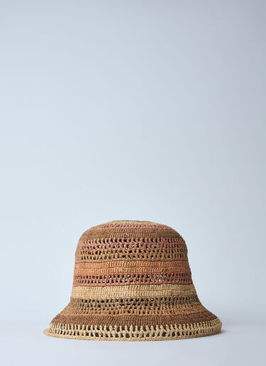 Chloé Woven Bucket Hat Beige chl0260038