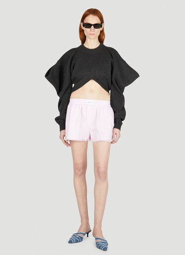 Alexander Wang Frayed Boxer Shorts Pink awg0251032