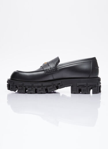 Versace Greca Portico Loafers Black ver0153025