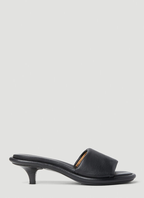 Ottolinger Spilla Kitten Heel Mules Black ott0251024