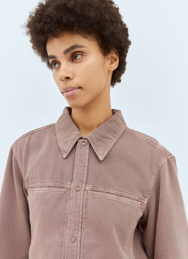 Lemaire Fitted Denim Shirt Pink lem0258014