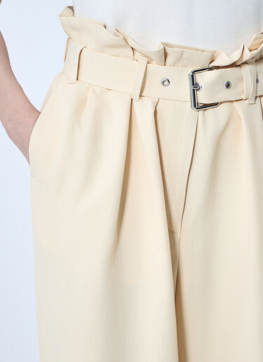 Dries Van Noten Belted Pants Cream dvn0260008