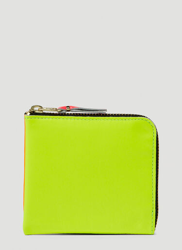 Comme des Garçons Wallet Super Fluorescent Zip Wallet Yellow cdw0347005