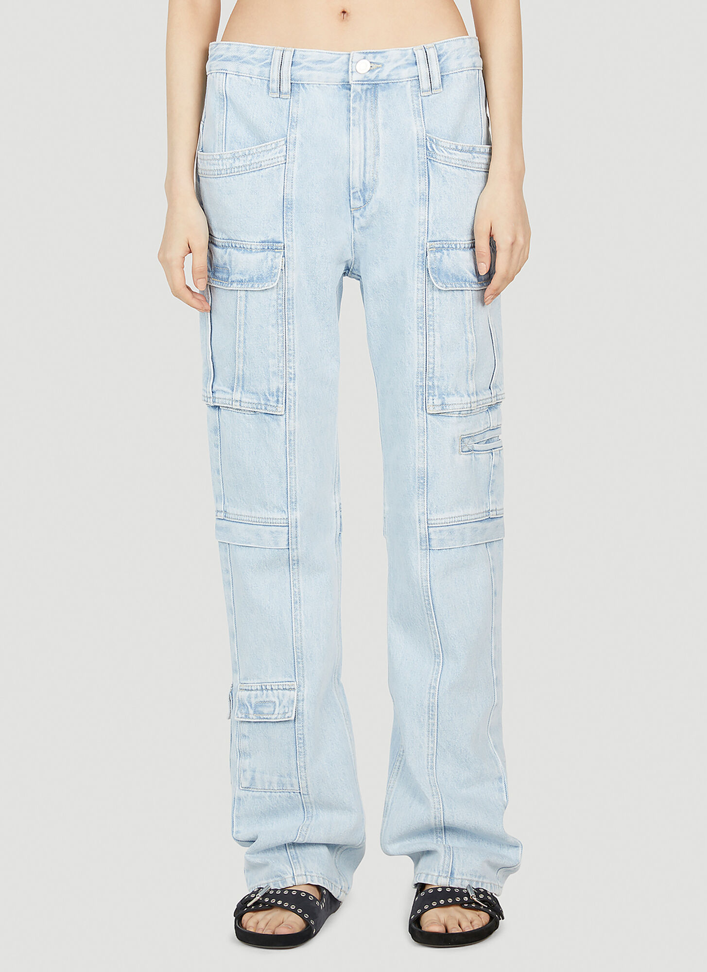 Shop Isabel Marant Vokayo Jeans In Blue