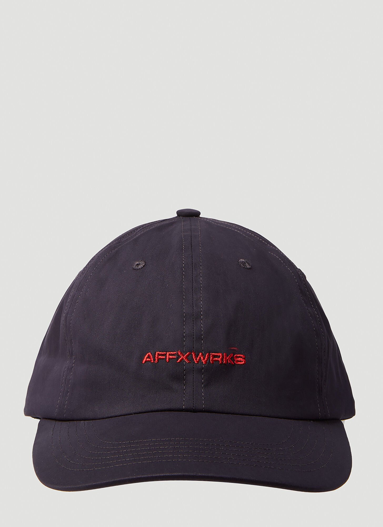 Affxwrks Logo Embroidery Baseball Cap Male Black