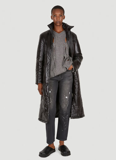 TheOpen Product Belted Shell Coat Black top0249016