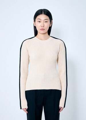 Sportmax Stretch Fitted Sweater Beige spx0259001