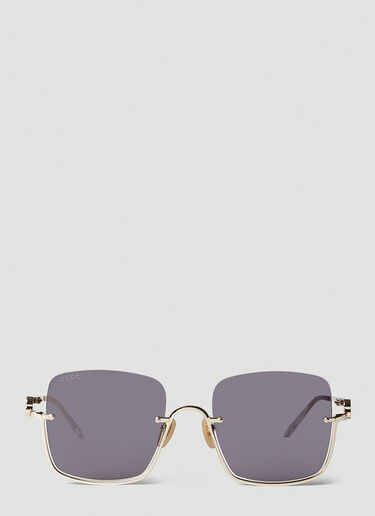 Gucci GG1279S 方框太阳镜 金色 guc0252126