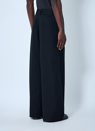Lemaire Wide-Leg Tailored Trousers Black lem0164006