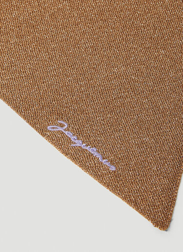 르 풀라르 브릴류 스카프 Jacquemus 르 풀라르 브릴류 스카프 브라운 jac0251122