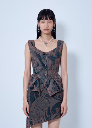 Vivienne Westwood Monday Vest Brown vvw0266006