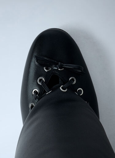 August Barron Level Flat Boots Black all0262001
