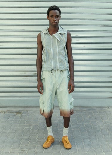 多口袋工装百慕大短裤 Charlie Constantinou 多口袋工装百慕大短裤 蓝色 cco0154002