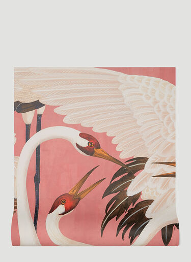 Gucci Heron Print Wallpaper Pink wps0638420