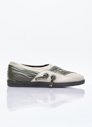 Kiko Kostadinov Wrinkled Slip-On Shoes Beige kko0156017