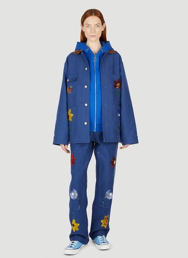 Sky High Farm Workwear 工装刺绣夹克 深蓝色 skh0352007