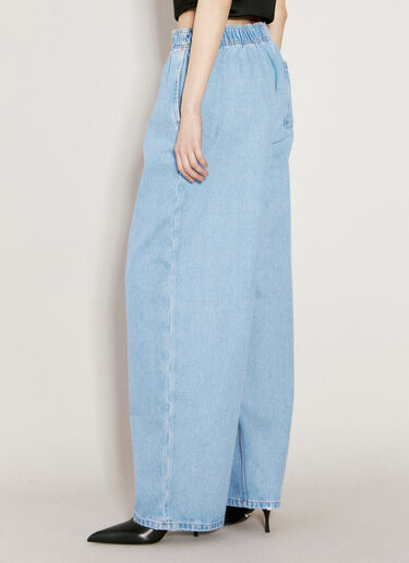Prada Elasticated Waistband Jeans Blue pra0256015