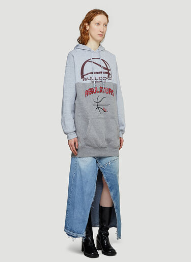 Bonum Contrast-Panel Hooded Sweatshirt Grey bon0344015