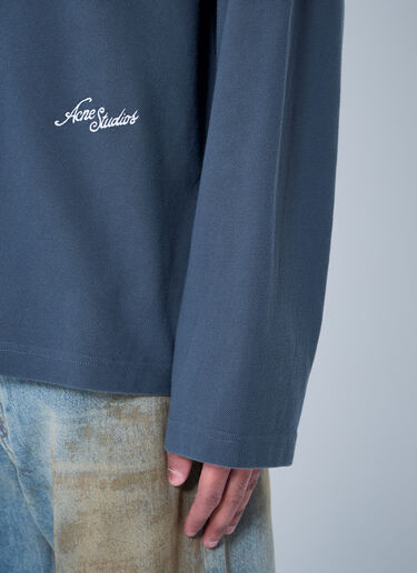 Acne Studios Logo Motif T-Shirt Grey acn0160009