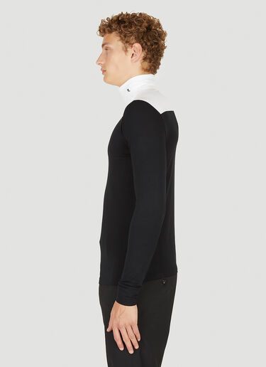 Raf Simons Colour Block Long Sleeved Top Black raf0150003