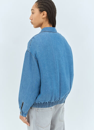 Miu Miu Padded Denim Jacket Blue miu0258062