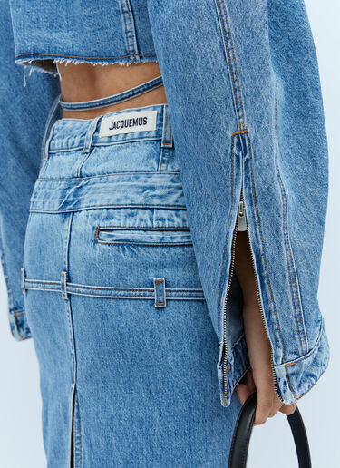 Le Haut De Nimes Corto Denim Jacket Jacquemus Le Haut De Nimes Corto Denim Jacket Blue jac0254024