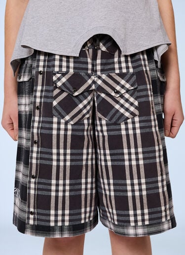 Gina Corrieri Check Shorts Grey gcr0264006