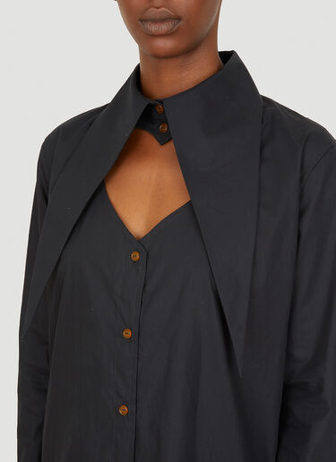 Vivienne Westwood Heart Shirt Dress Black vvw0251028