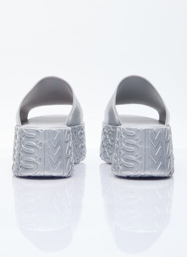 Melissa x Marc Jacobs Becky Platform Slides Silver mxm0254001