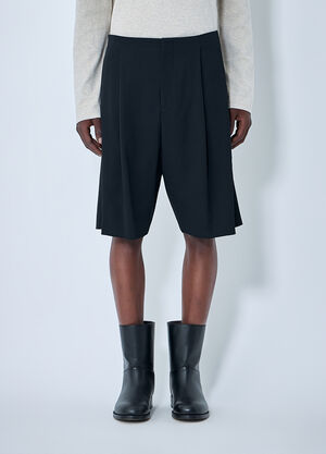The Row Sayed Wool Shorts Black row0164003