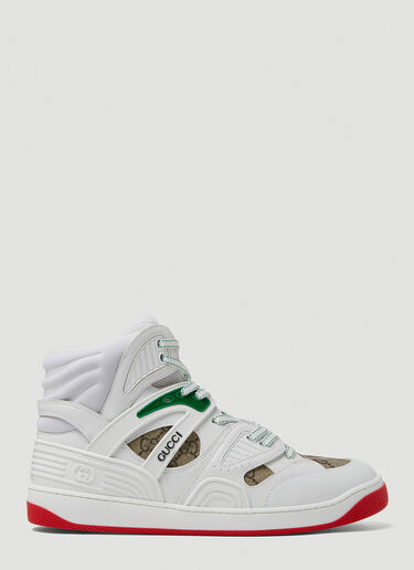 Gucci Basket Bootie Sneakers White guc0250120