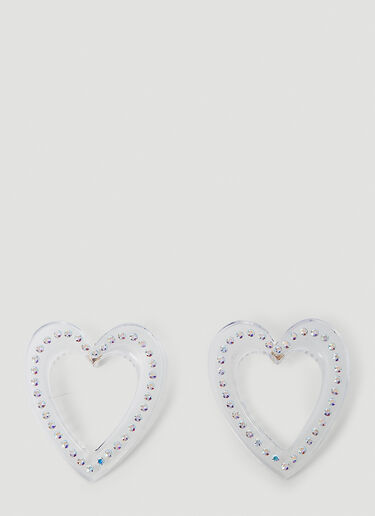 SAFSAFU Big Heart Earrings Transparent saf0251001
