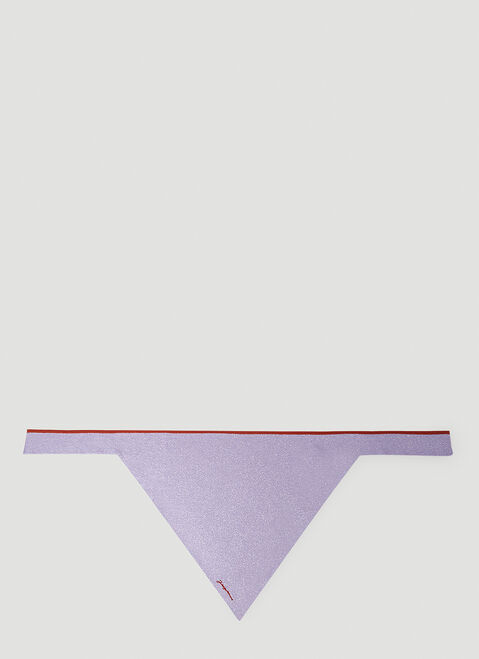 GANNI Le Foulard Brilho Scarf Pink gan0251071