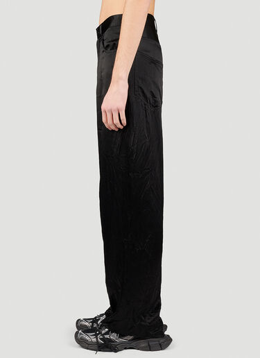 Balenciaga Five Pocket Satin Pants Black bal0353001