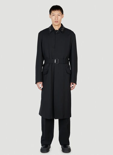 Alexander McQueen Eyelet Trench Coat Black amq0151017