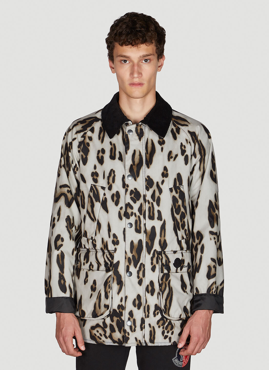 Leopard moncler store jacket
