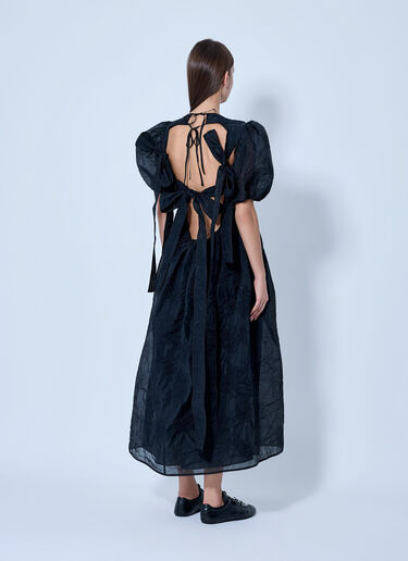 LN-CC® - Cecilie Bahnsen: Ulani Papillon Matelassé Midi Dress - Black Cecilie Bahnsen Ulani Papillon Matelassé Midi Dress Black cec0266007
