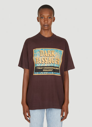 Come Tees Dark Passages Raver T-Shirt Brown com0349003