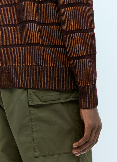 Bicolour Stitch Wool Knit Sweater Stone Island Bicolour Stitch Wool Knit Sweater Brown sto0154065
