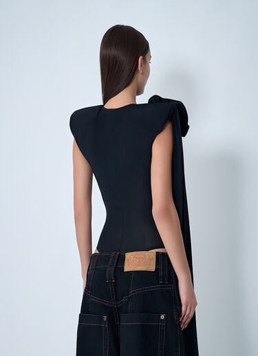 Draped Bodysuit VAQUERA Draped Bodysuit Black vaq0262006