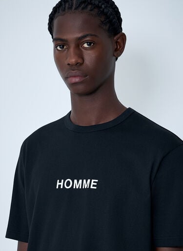 Cotton Jersey T-Shirt Comme des Garçons Homme Cotton Jersey T-Shirt Black cdh0162006